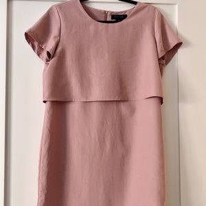 TAHARI dusty pink short dress/ Size 6